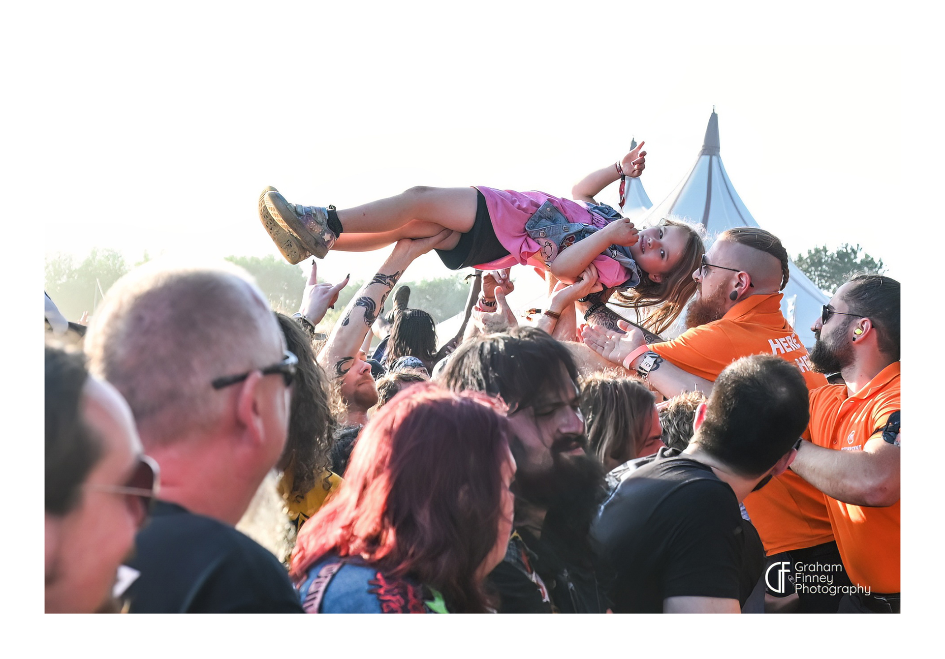 Crowdsurfing at Bloodstock Open Air